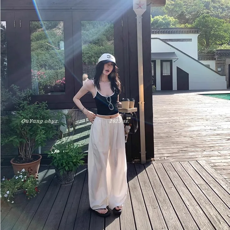 2025夏季新款时尚打底背心吊带气质显瘦洋气休闲百搭性感辣妹外穿