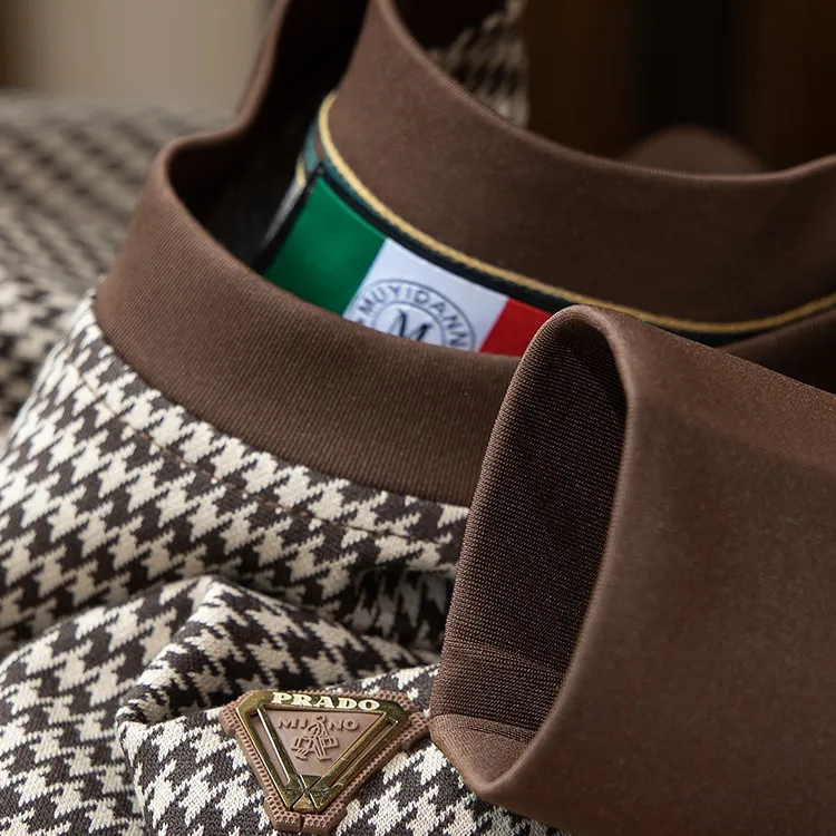 普卡夕赫轻奢秋季薄提花纹卫衣男长袖修身高端欧货休闲外穿t恤男