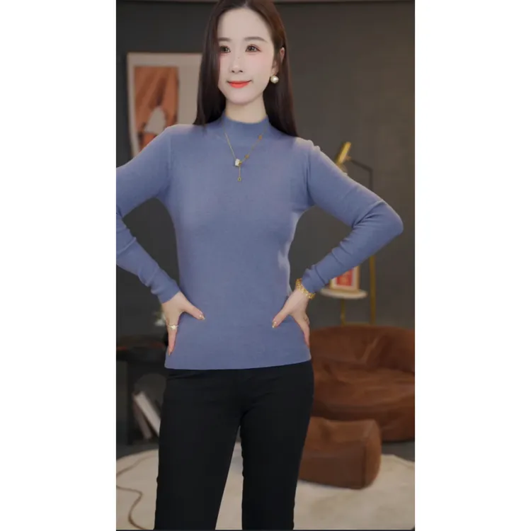 【杨杨专属】加倍温暖纯色时尚百搭羊毛衫8444090多领型