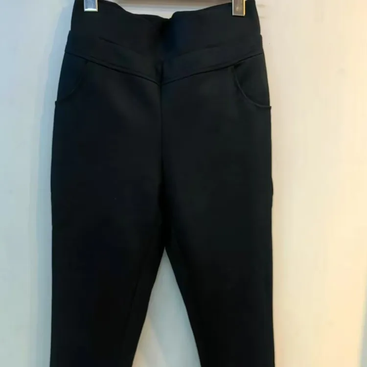 JH4749女款黑色显瘦羽绒裤福利价百搭