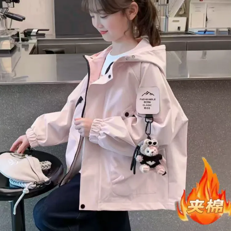 【夹棉/不夹棉】秋冬上新~儿童秋冬款时尚百搭休闲外套冲锋衣11098