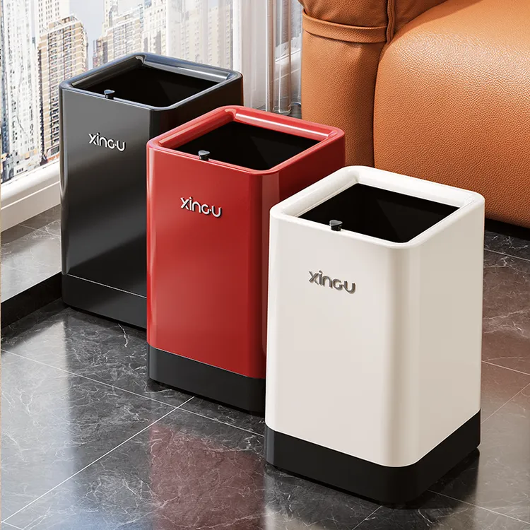 客厅垃圾桶家用2025新款厨房卧室高档高颜值可移动卫生隐藏式带轮