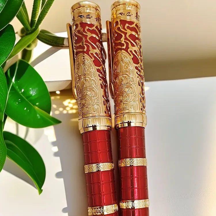 隆重推出王朝系列之大秦红金（黑金、紫金）长刀研练字钢笔