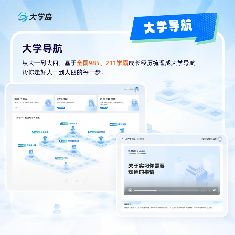 大学一站式成长平台学习卡【洲洲老师专属】
