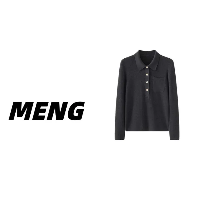 【精纺四平加厚】‘’杨树林’’ 奢牌 精纺四平polo领半扣 羊绒衫