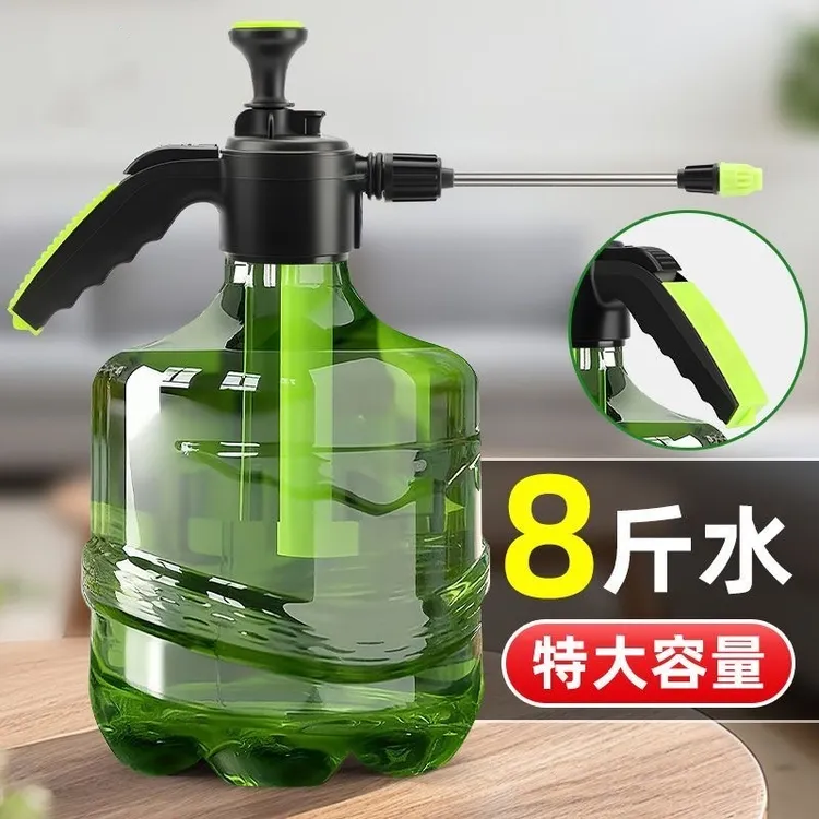 大容量浇花喷壶气压式喷雾瓶加长喷嘴养花喷水壶超细雾清洁洒水商品图