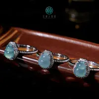 石惑珠宝*翡翠戒指-小葫芦可调节戒约8*9mm%多样性发一