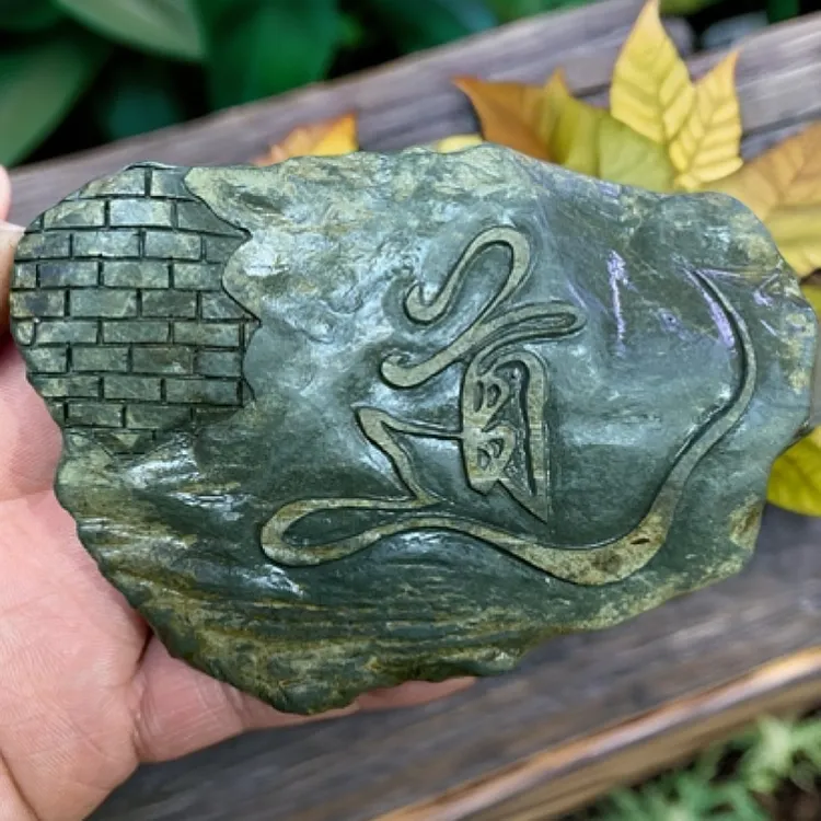 全手工青石摆件.茶空间摆件.香插座茶道创意精美雕刻茶道搁置架