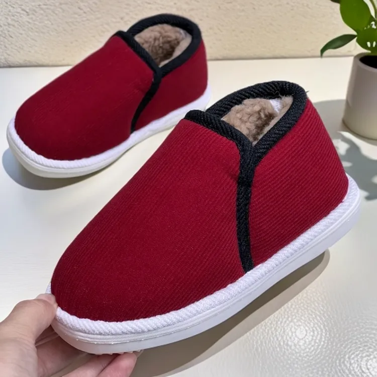 何航加绒【小棉鞋】防滑软底耐磨保暖透气防寒棉鞋22码至34码