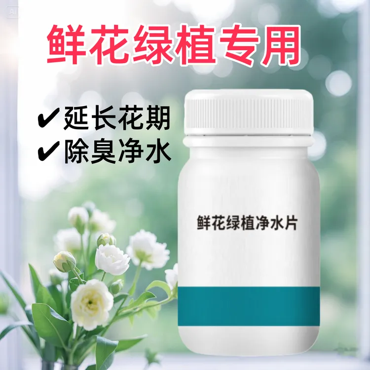 鲜花绿植净水片幼儿园养花绿植专用片插花卉切花保鲜延长花期