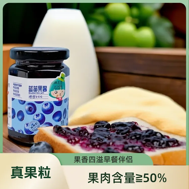 纽芝兰草莓酱蓝莓酱优选果粒美味营养清甜孩子早餐吐司草莓果酱
