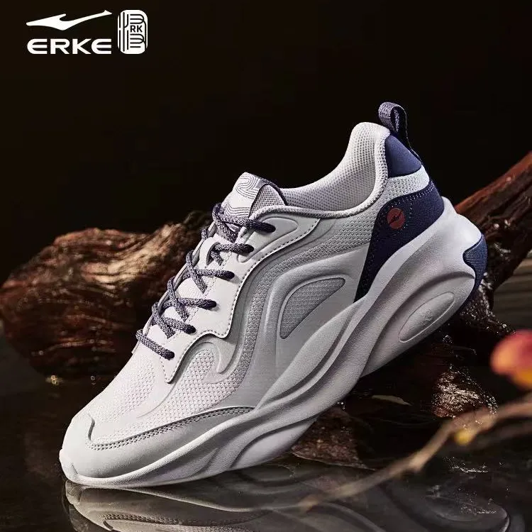 凤栖梧2-鸿星尔克男女鞋情侣增高秋冬款休闲时尚运动跑步休闲鞋