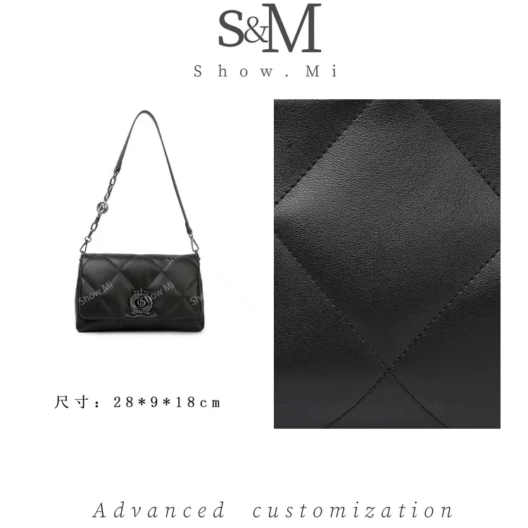 【Show Mi】BF-66688-黑色-轻奢小众时尚百搭女士包包sm