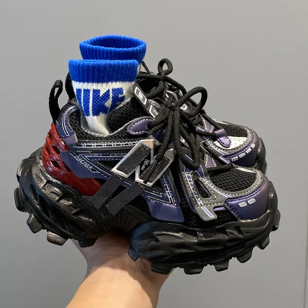 阿童木男童网面透气轻便跑步鞋软底运动鞋2025夏季新款儿童老爹鞋