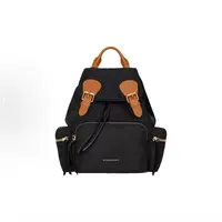 99新 BURBERRY/博柏利 巴宝莉黑色双肩包THQN326