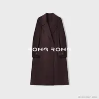溶溶【朱紫霜尘】RONGRONG 绵羊毛羊驼毛廓形双面呢大衣25HD252LZ