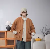韩款时尚拼接撞色棒球服潮流外套棉服