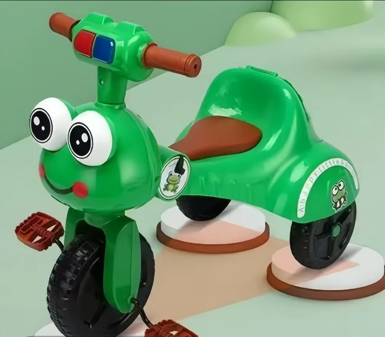 拉萨发货，轻便儿童三轮车，脚踏可折叠适合1 - 4岁宝宝带音乐灯光