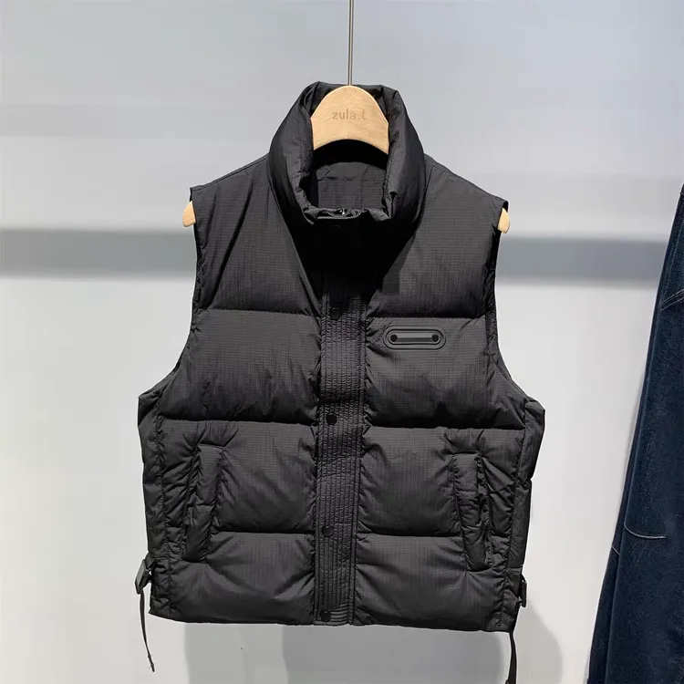 防寒新国标白鸭绒羽绒马甲男2025秋冬款休闲时尚百搭背心保暖坎肩