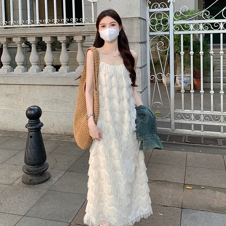 海边度假沙滩裙女旅游连衣裙衣服超仙拍照好看的裙子旅行穿搭L910