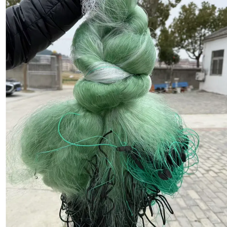 振远翠鸟绳坠三层渔网柔丝加密加强丝大小鱼都可以抓不缠网不挂网