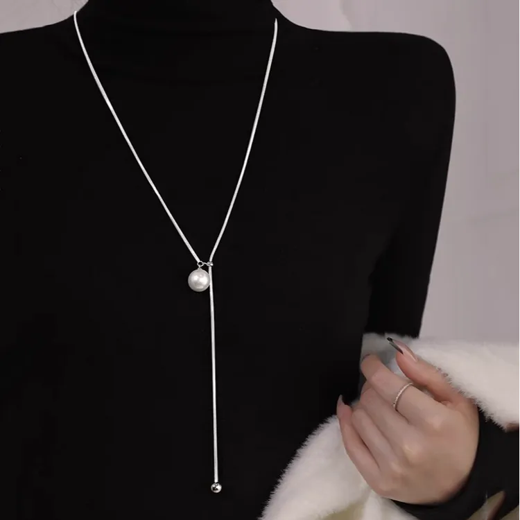 长款毛衣链2025新款爆款轻奢气质时尚小众项链女配饰