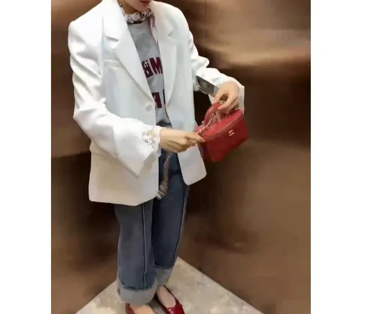 2025春季新款时尚女装爆款轻熟网红休闲西服外套裤子YT3