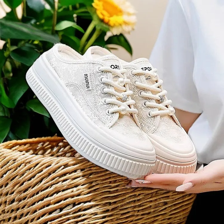 板鞋新款平底配裙子透气夏季2025小白鞋休闲爆款帆布女鞋薄款