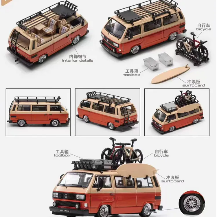 [程逸预售] Mortal 1:64 大众T3低趴 合金汽车模型