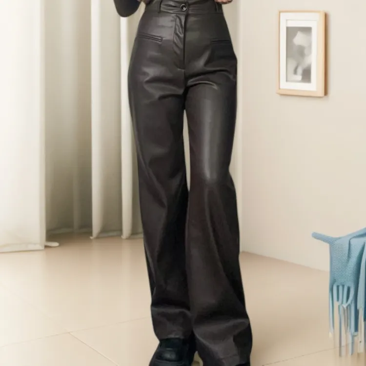 厚款长裤高腰皮裤女生加长版2025年新款