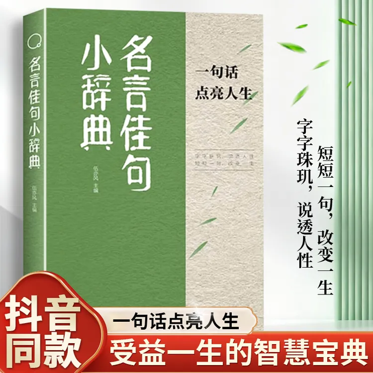 名言佳句小辞典一句话点亮人生受益一生的智慧宝典