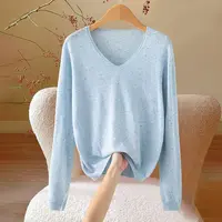 【梅姐专属】圆领长袖法式花纱针织打底羊毛衫YM-QHZMST-0565