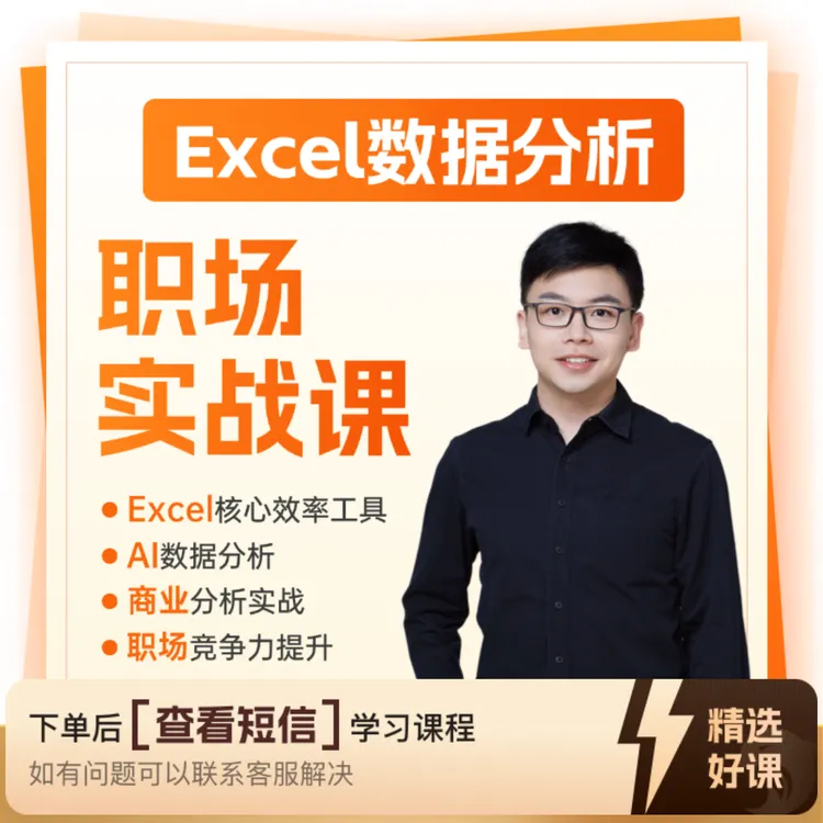 Excel数据分析职场实战课（留意短信解锁课程）