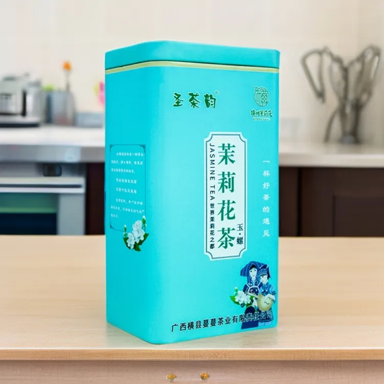 圣茶韵茉莉花茶 玉螺 云南绿茶广西横县茉莉花茶传统工艺茶厂直营