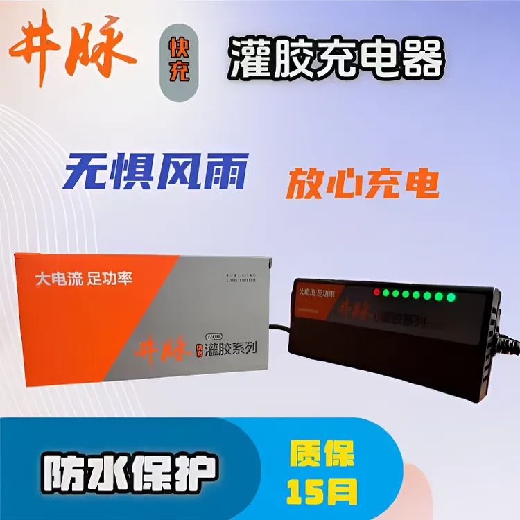 井脉灌胶充电器快充48V60V72V多用转换口电动两轮三轮铅酸充电器