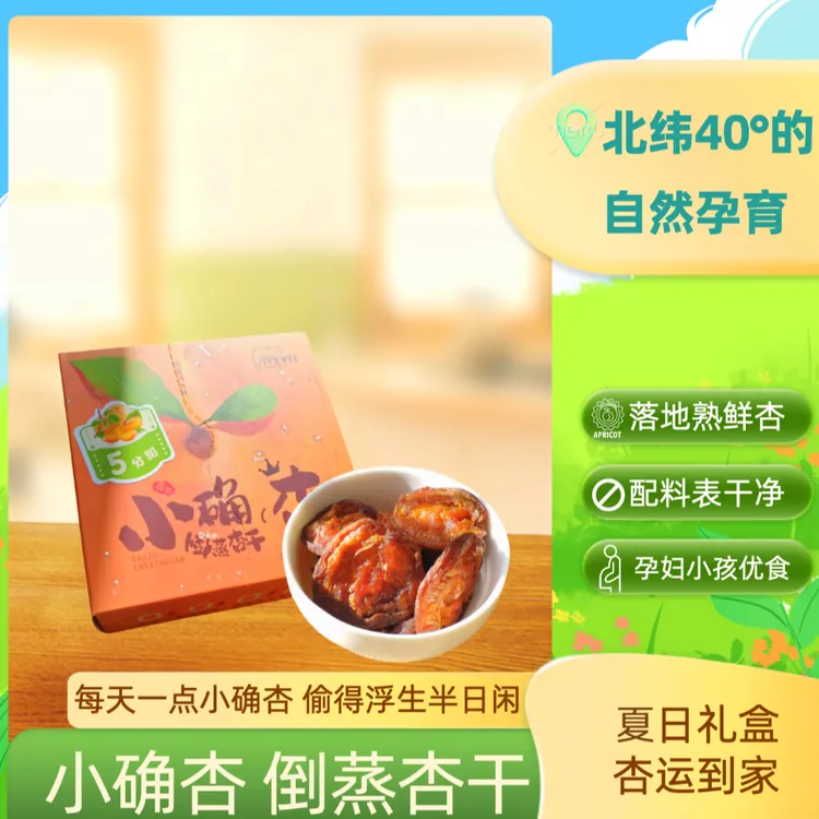 【秋深意静 确杏意晚】倒蒸杏干 0添加剂 软糯酸甜 茶点小酌伴侣