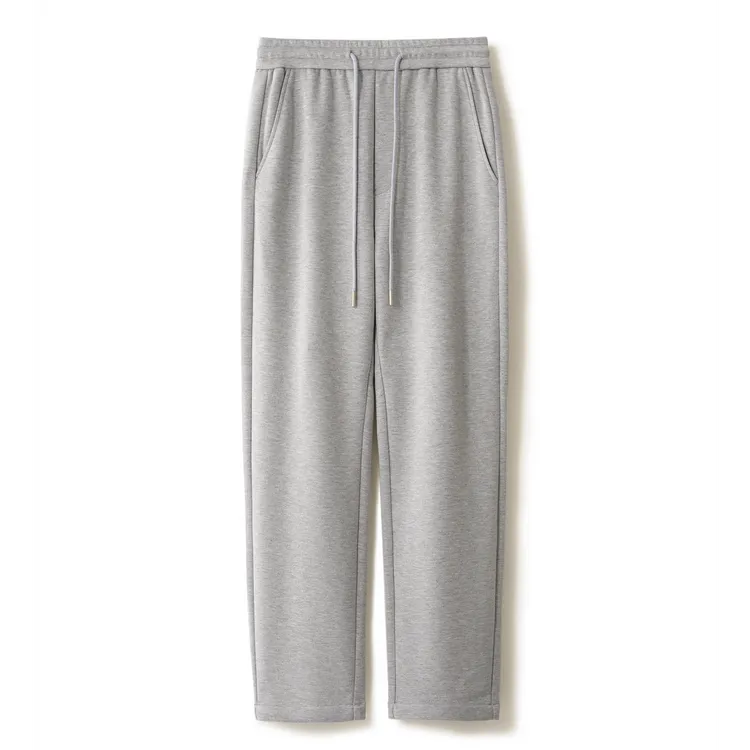 FIDONKICEN/费达基卡秋冬简约风男士抽绳羊毛直筒松紧腰休闲卫裤