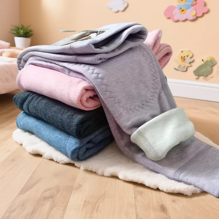 【断码清】秋冬季双层蚕丝羊绒保暖裤内穿男女童打底裤双层