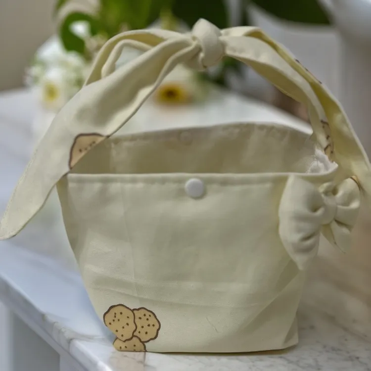 布艺通用便携式手提包便当包简约可定做