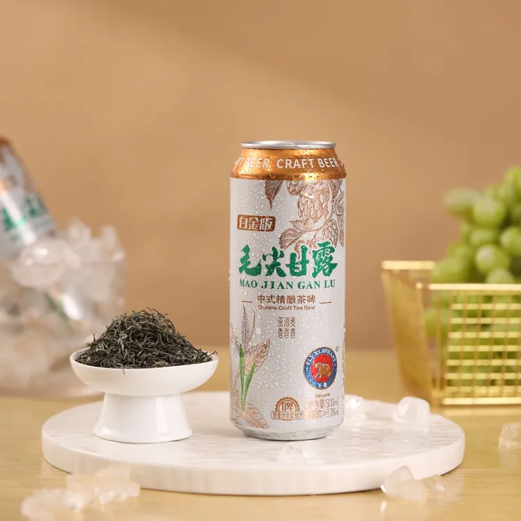 飞象毛尖甘露精酿茶啤≥3.3%vol醇厚茶味持久醇厚高颜值中秋必备