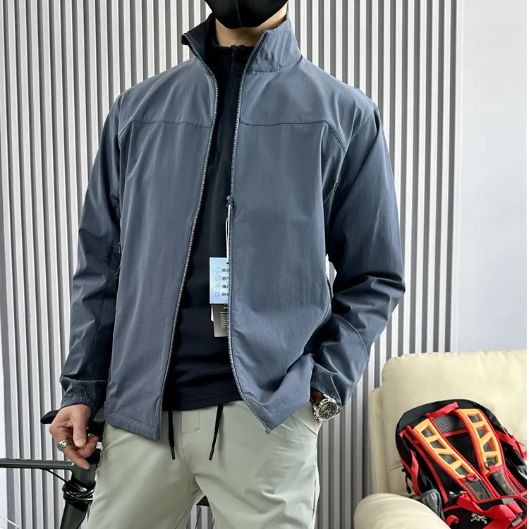 W39596989新款防风夹克男款休闲运动户外风衣防风弹力