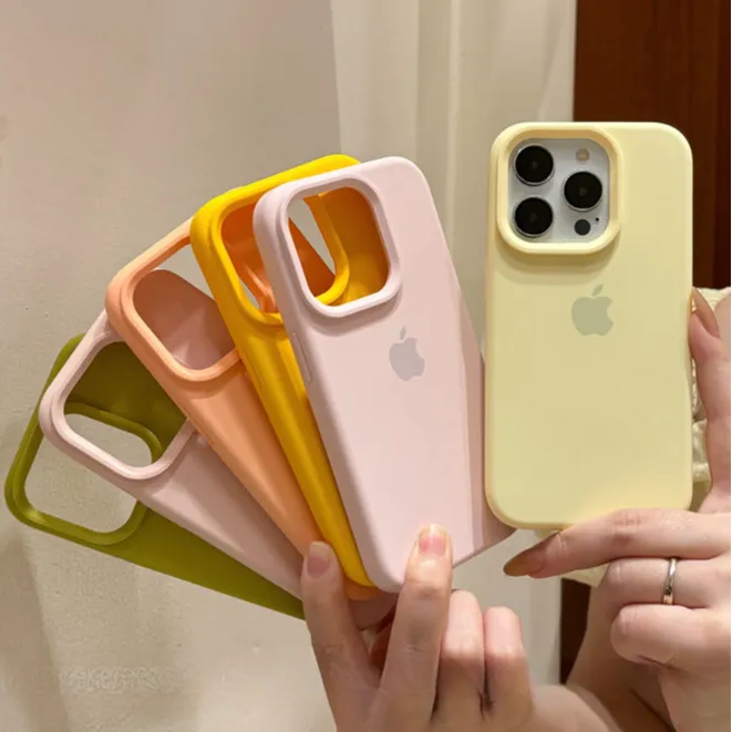17pro马卡龙色系适用iPhone16手机壳苹果15/14/13液态硅胶12防摔X