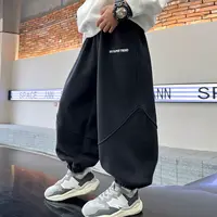 潮童秋冬季加绒休闲运动卫裤2025新款儿童帅气加厚保暖裤子潮3752