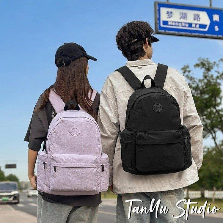 探屿户外大容量新款简约轻便双肩包学生时尚百搭旅行电脑书包背包