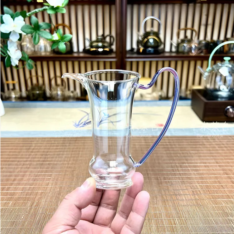 耐热玻璃高透花瓶公道杯加厚公杯家用创意分茶器纯手工简约茶海