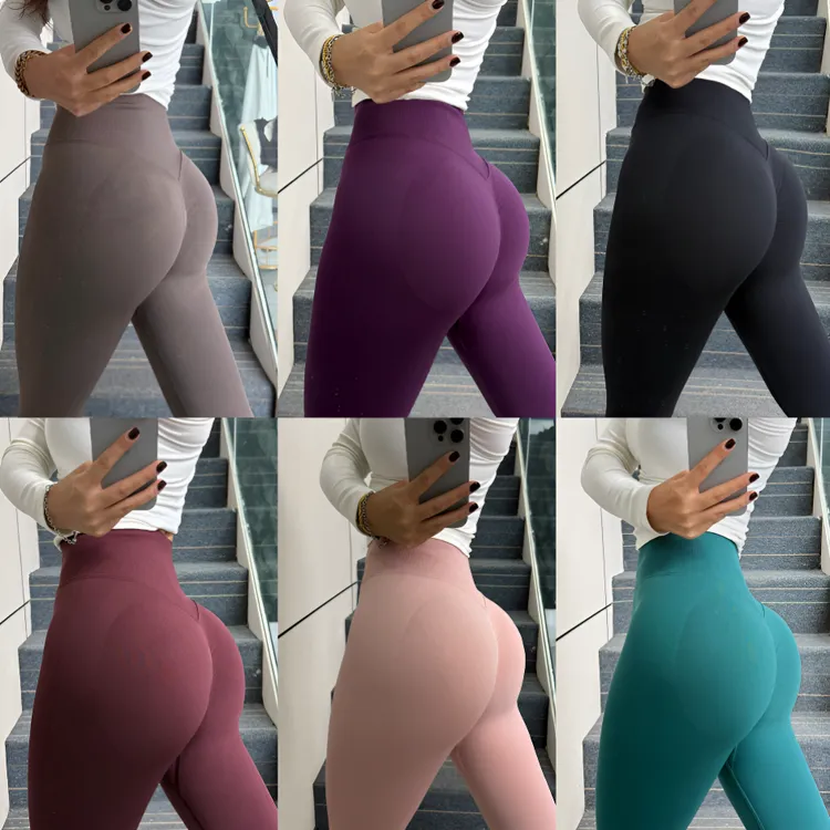 ALJS【清仓】新款臀王高强度无缝蜜桃高腰提臀塑型运动收腹瑜伽裤女