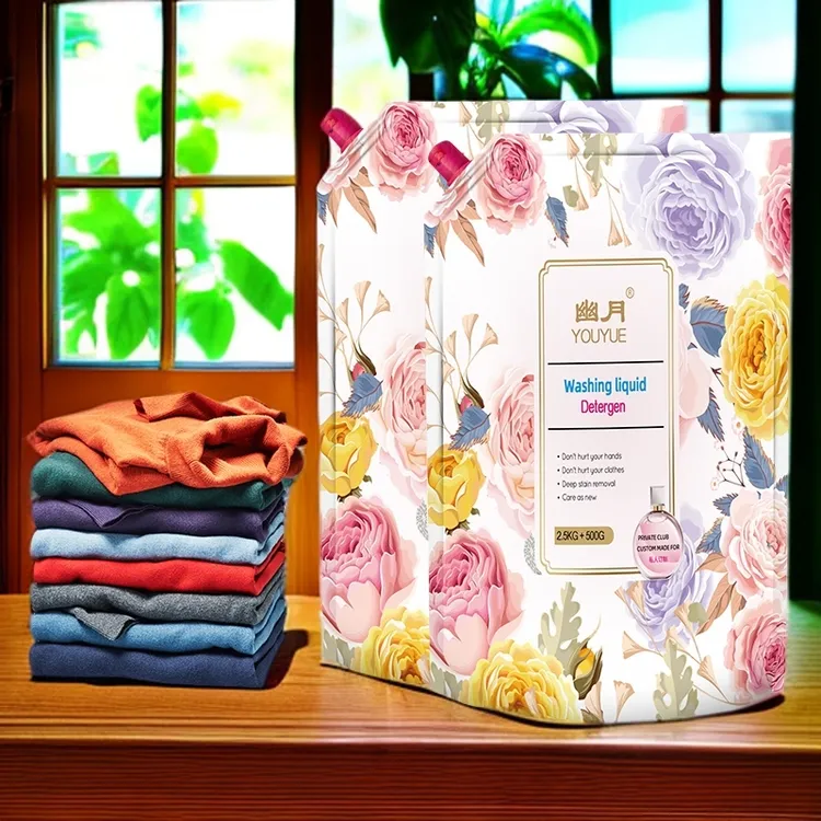 香水香氛深层去污洗衣液6斤装持久花香浓缩家庭装衣物护色清洗液
