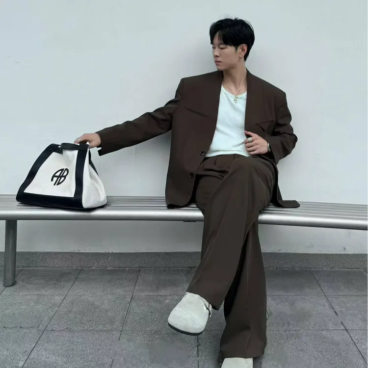 F.S 25A/W【慵懒新贵】慵懒老钱时髦通勤痞帅西装套装