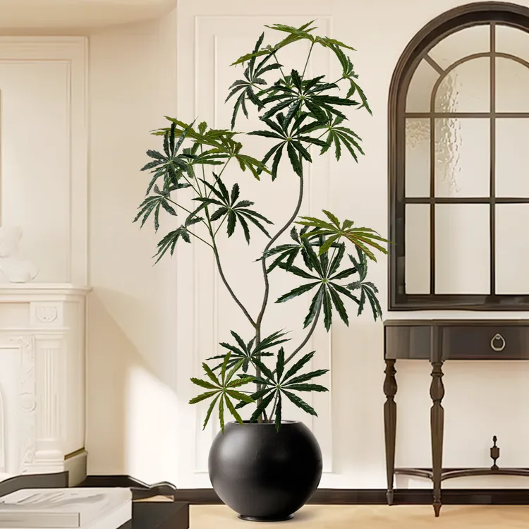 孔雀木仿真绿植高端轻奢假树客厅室内仿生植物大型落地摆件装饰品