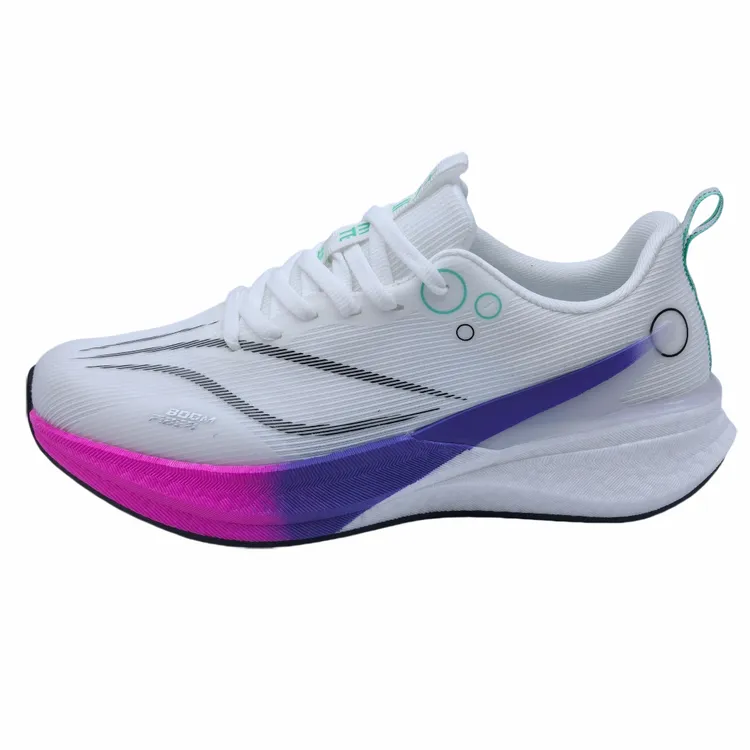 吉安泰2025春季新款跑步鞋超轻爆米花底飞电竞速鞋专业碳板运动鞋